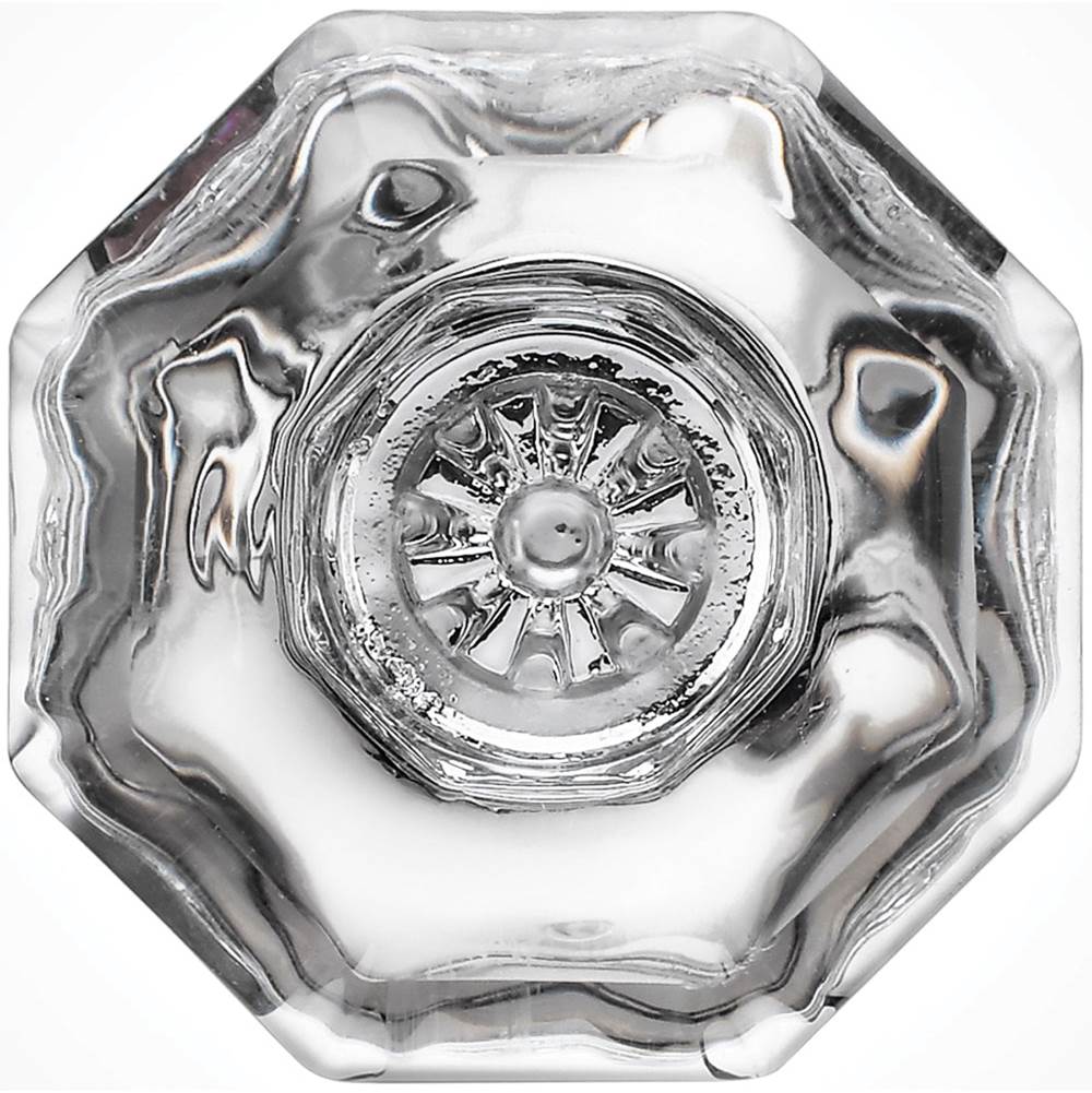 Octagon Glass Cabinet Knob 10B