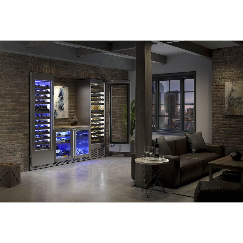 24'' Signature Series Marine Grade Wine Reserve w/ fully integrated panel-ready solid door, hinge left