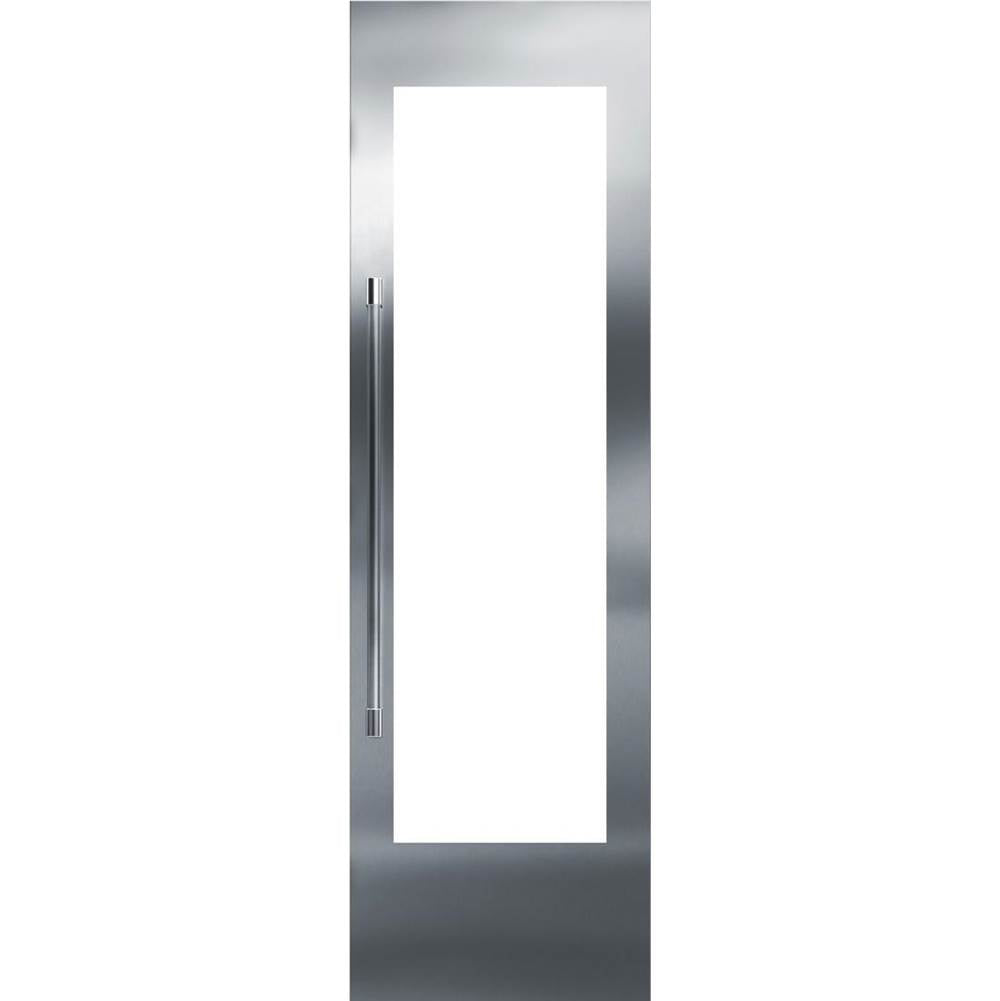 Perlick - 24'' Stainless Steel Glass Door Panel for 4'' Toe Kick, Right Hinge with Perlick Two Tone Handle