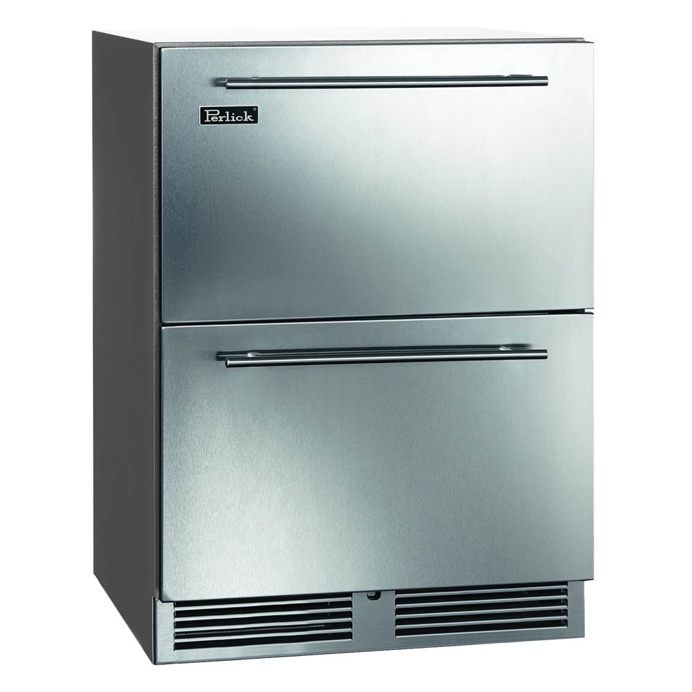 Perlick - 24'' C-Series Outdoor Refrigerator Drawers, Stainless Steel