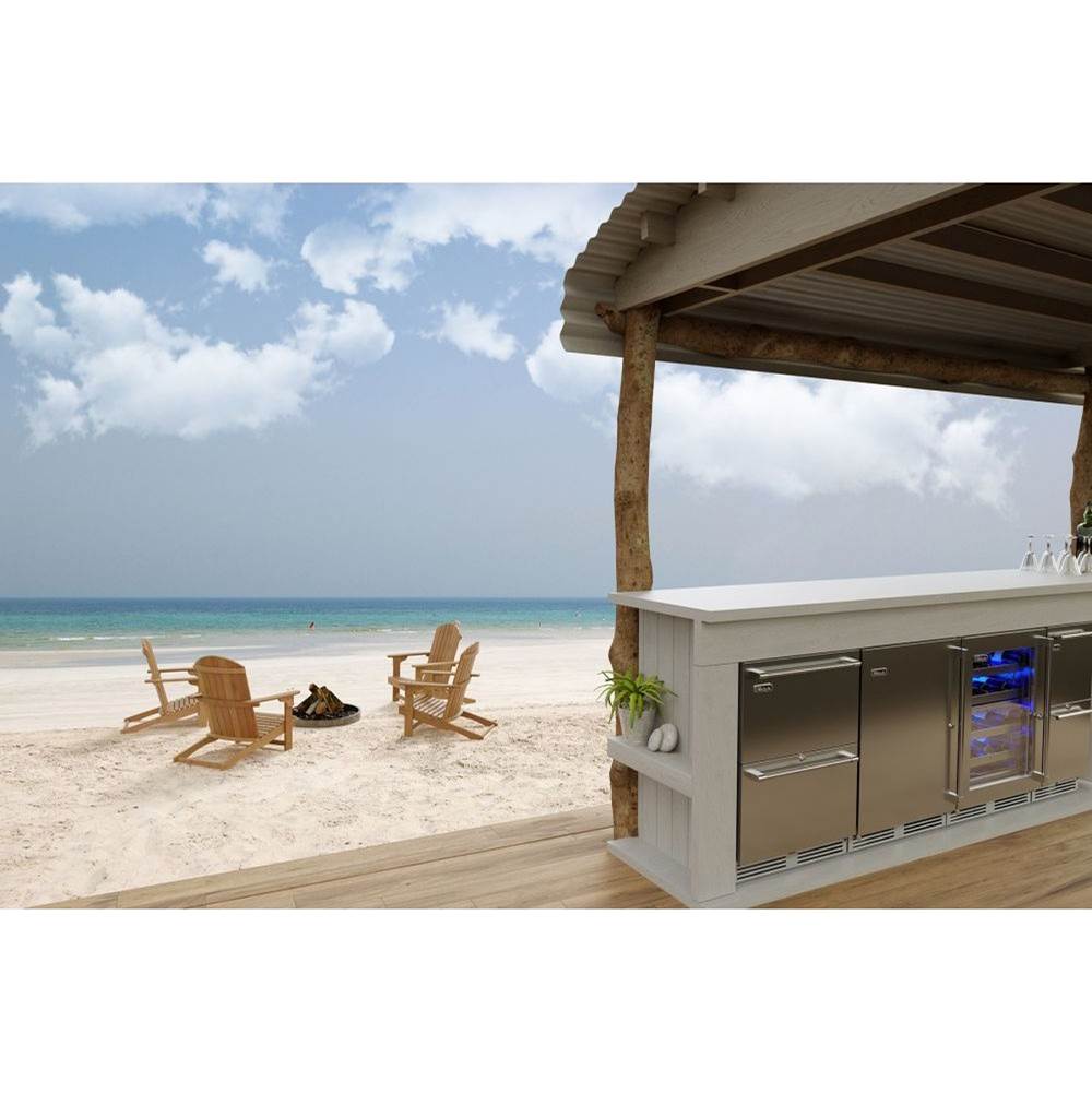 24'' Signature Series Outdoor Dual-Zone Freezer/Refrigerator Drawers, Stainless Steel, with Lock