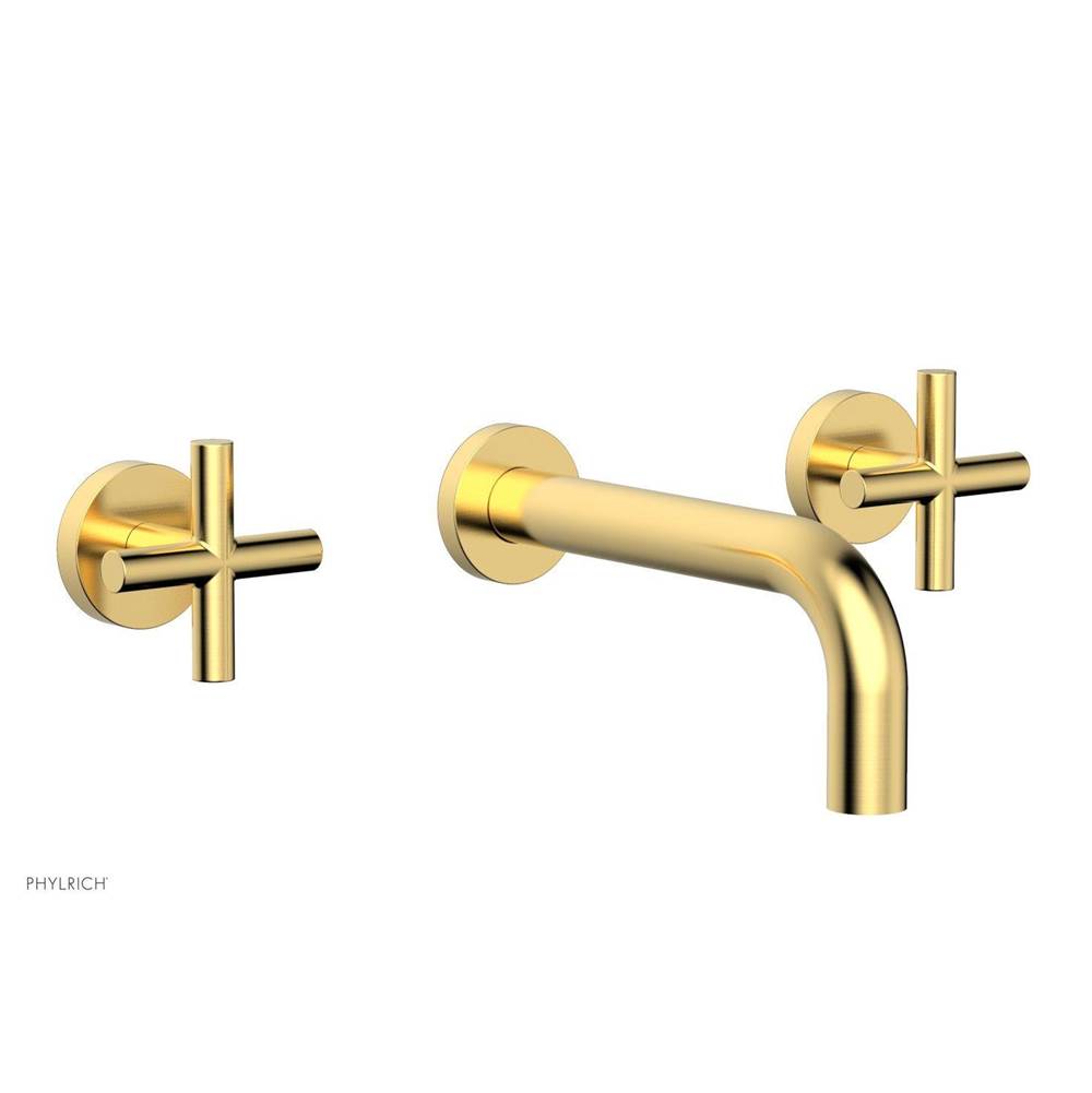 Phylrich - Wall Lav Set Cross Handle - Satin Gold