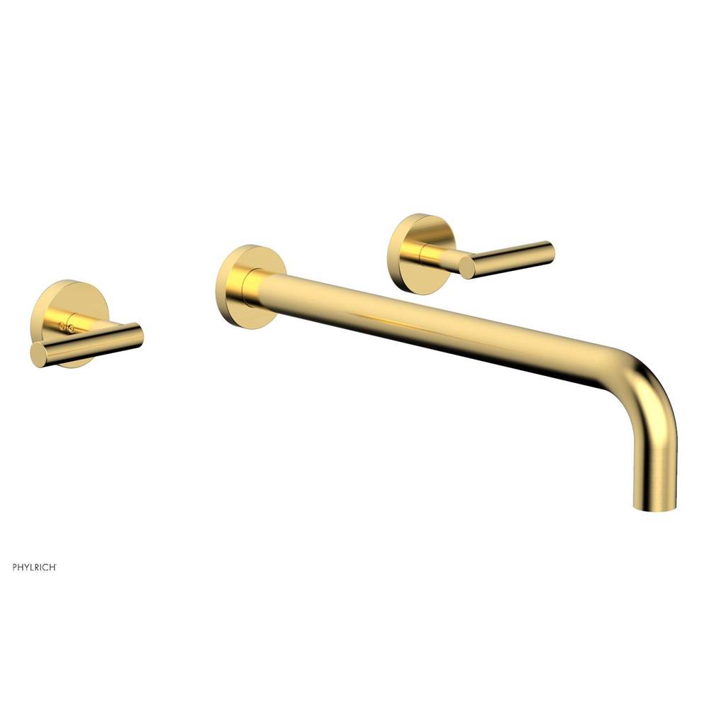 Phylrich - Wall Lav Set Lever Handle 14'' Spt - Satin Gold