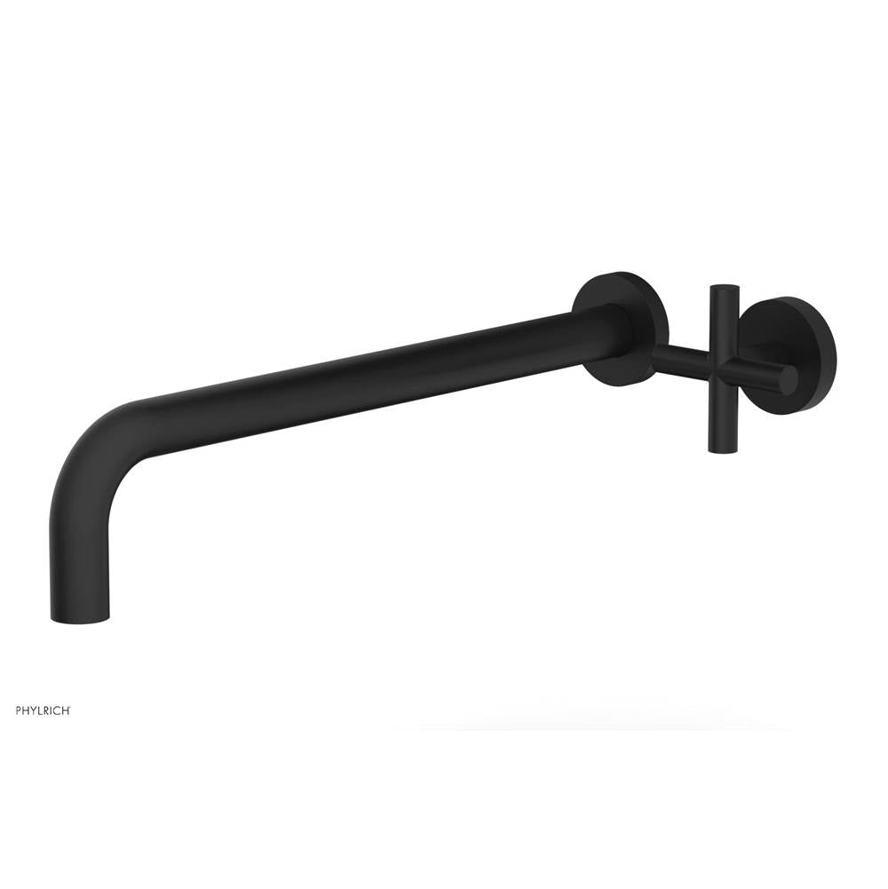 Phylrich - Single Cross Hdl W/L W 14'' Spt Transition - Matte Black