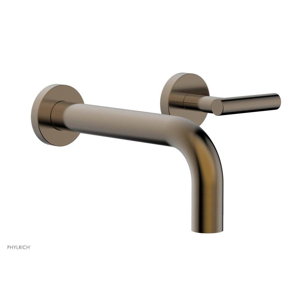 Phylrich - TRANSITION - Single Handle Wall Lavatory Set - Lever Handles 120-16 - Old English Brass