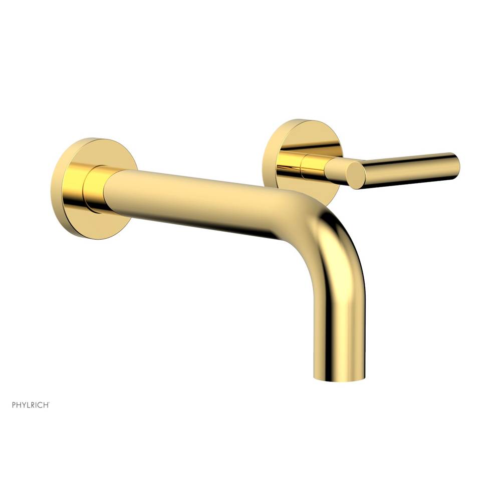 Phylrich - Single Hdl Wall Lav Set Lever Handle - Polished Gold