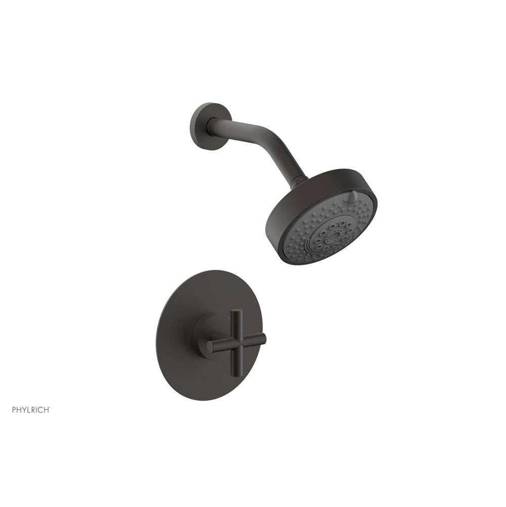 Phylrich - Pb Shower Set Cross Handle - Oil Rubbed Bronze