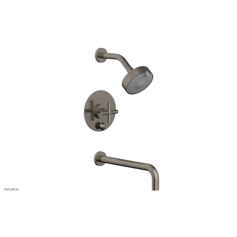 Phylrich - Pb T/S Set 12'' Spt,Crs Hdl - Pewter