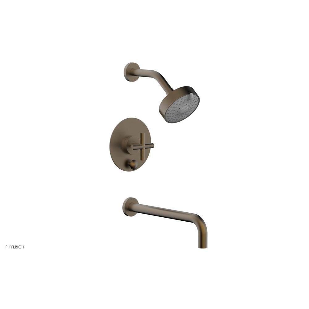 Phylrich - Pb T/S Set 12'' Spt,Crs Hdl - Old English Bronze