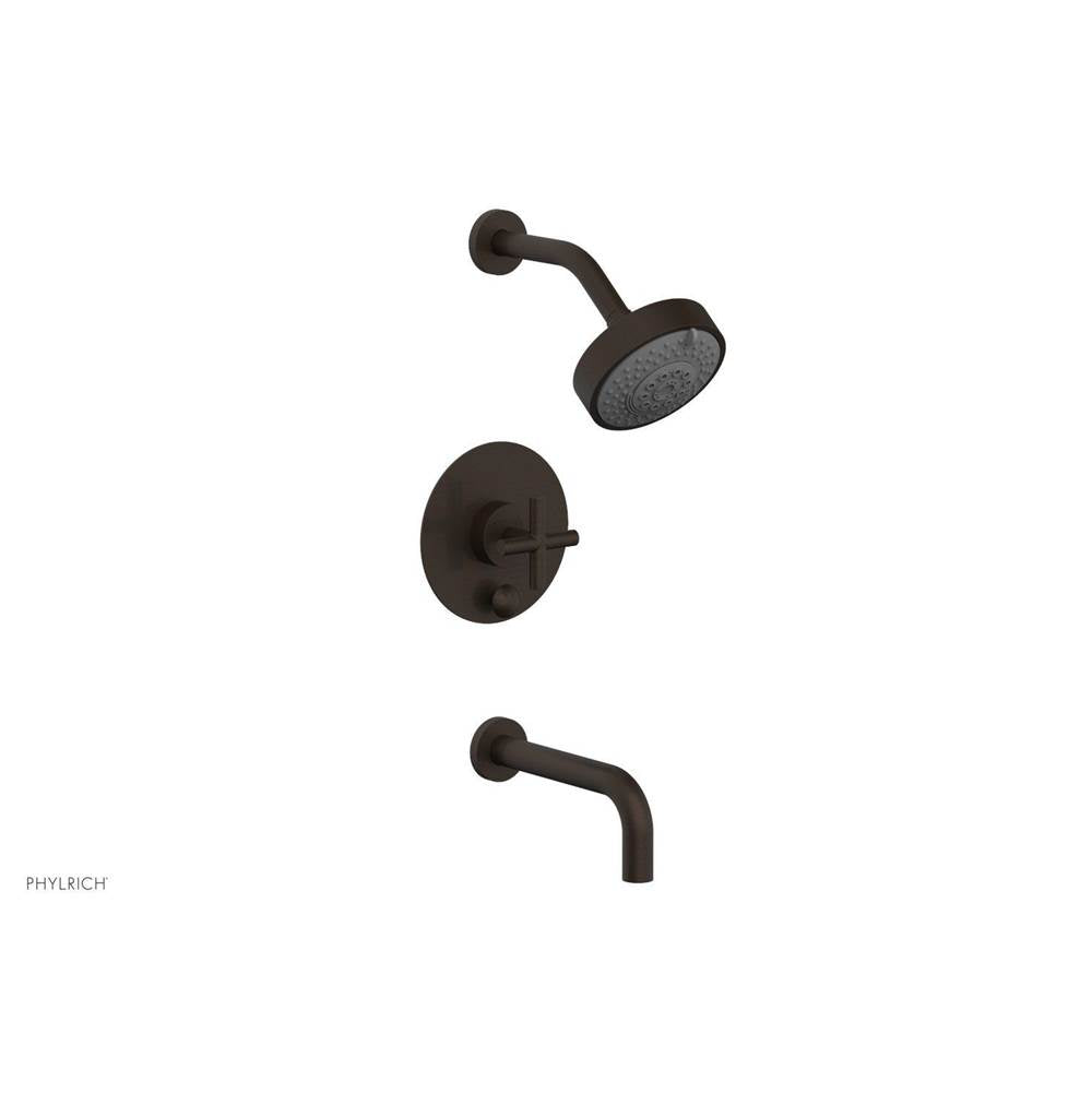 Phylrich - Pb Tub & Shower Set Cross Handle - Oil Rubbed Bronze