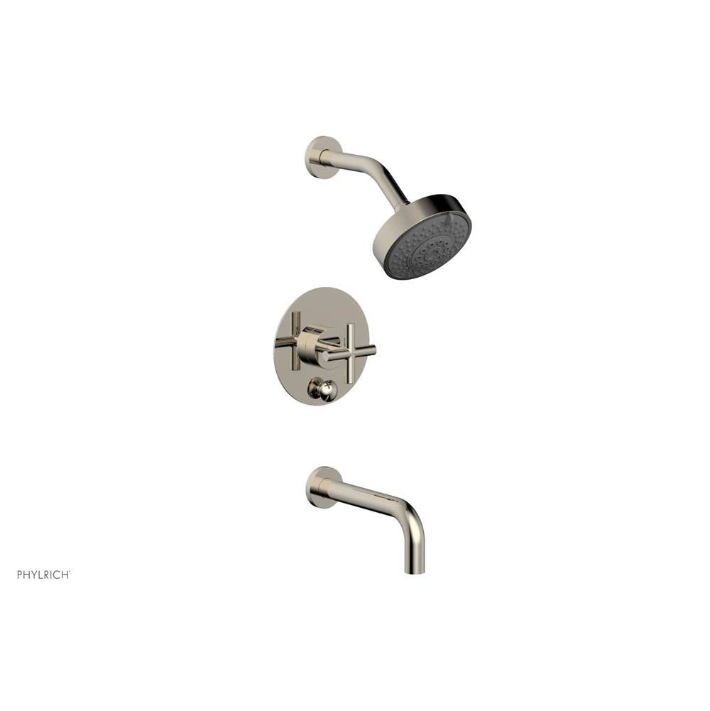 Phylrich - Pb Tub & Shower Set Cross Handle - Matte Black
