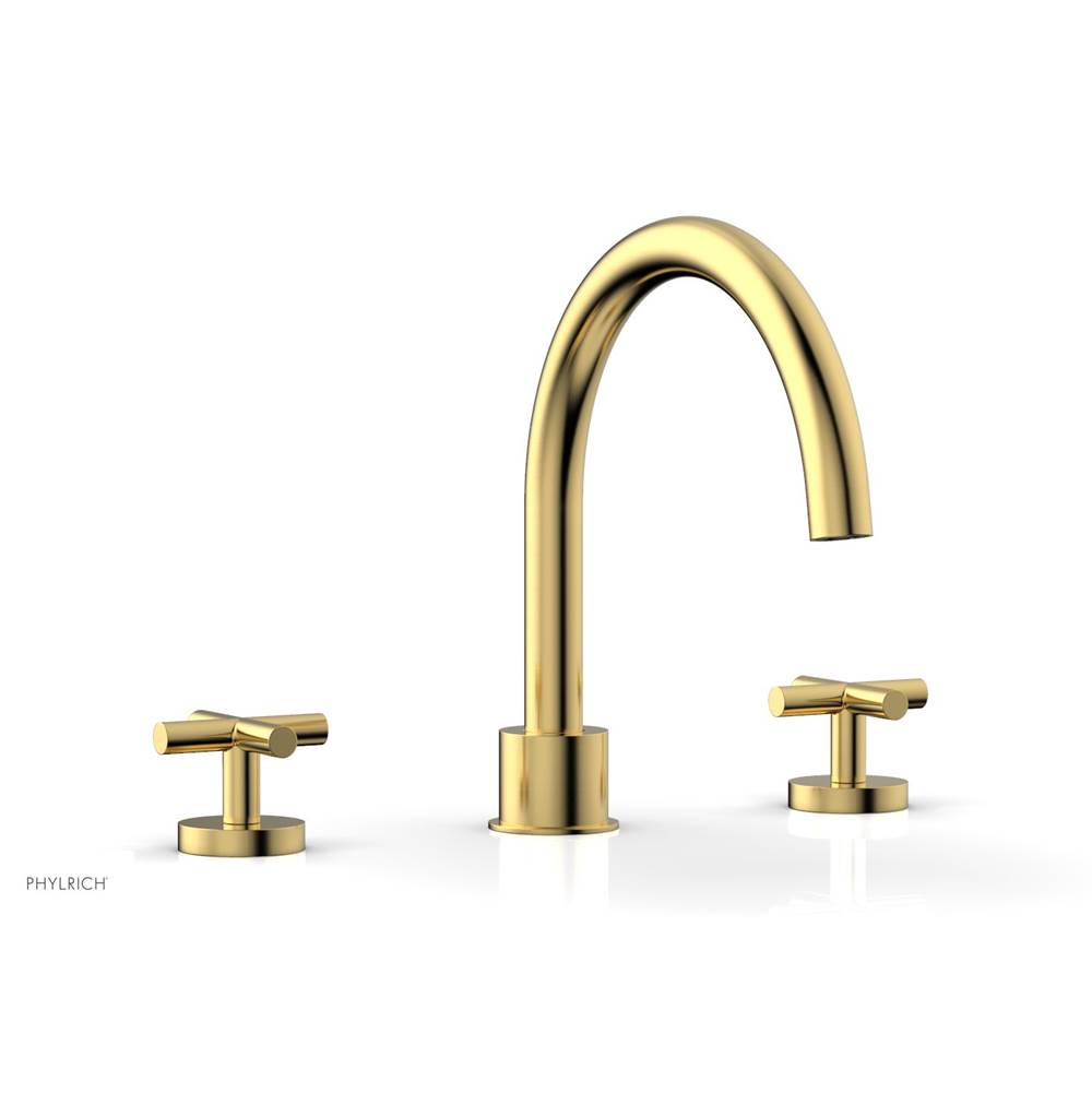 Phylrich - Deck Tub Set Cross Handle - Satin Gold