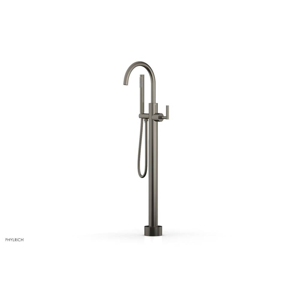 Phylrich - Floor Mounted Tub Filler Lever Hdl W/Handshwr-Tall - Pewter