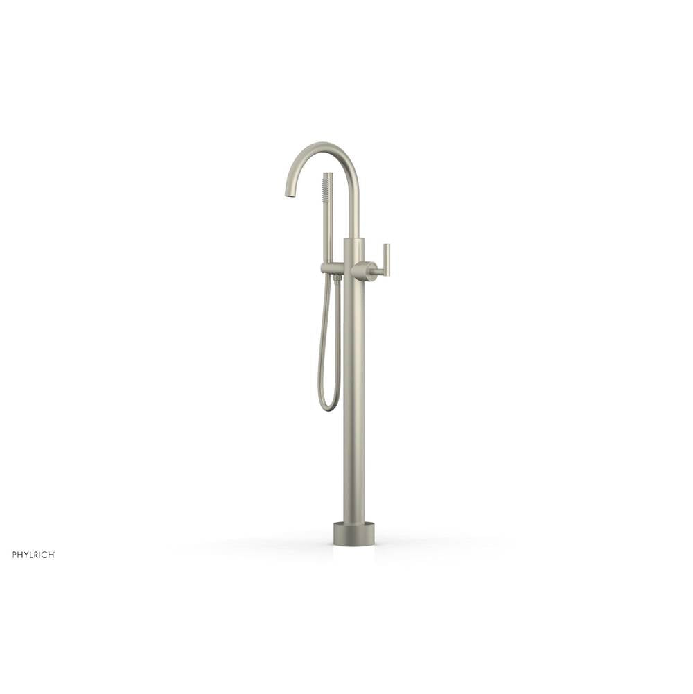 Phylrich - Floor Mounted Tub Filler Lever Hdl W/Handshwr-Tall - Burnished Nickel