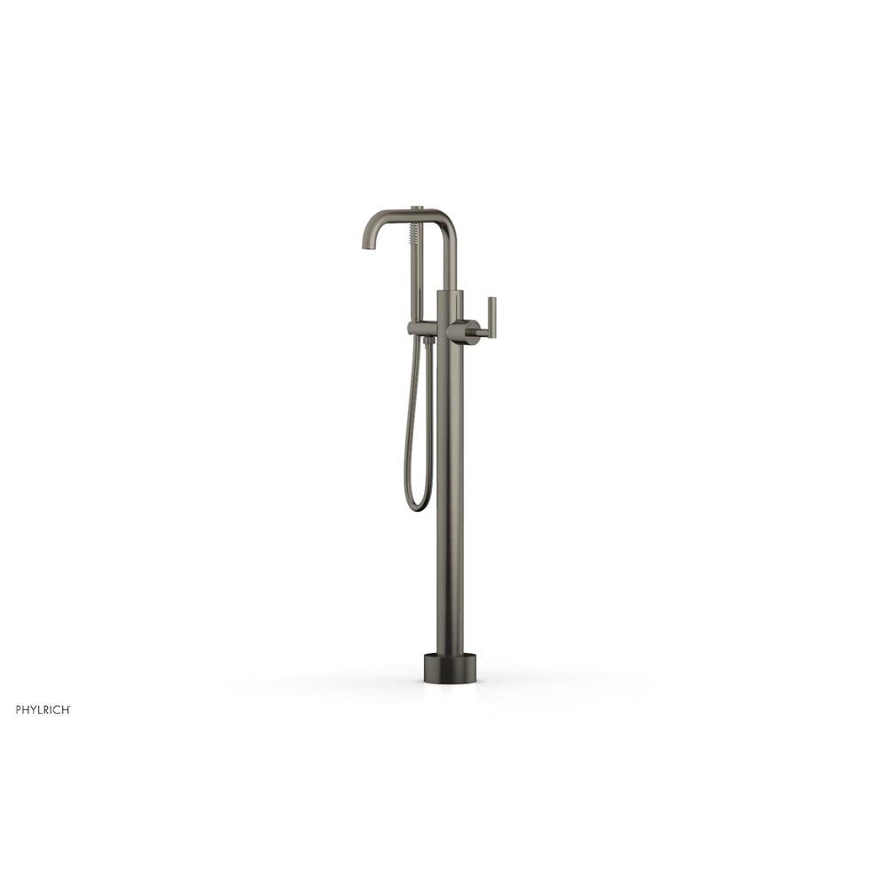 Phylrich - Floor Mounted Tub Filler Lever Hdl W/Handshwr-Tall - Pewter