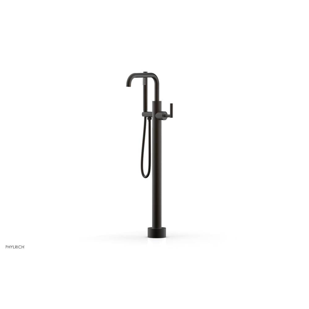 Phylrich - Floor Mounted Tub Filler Lever Hdl W/Handshwr-Tall - Oil Rubbed Bronze