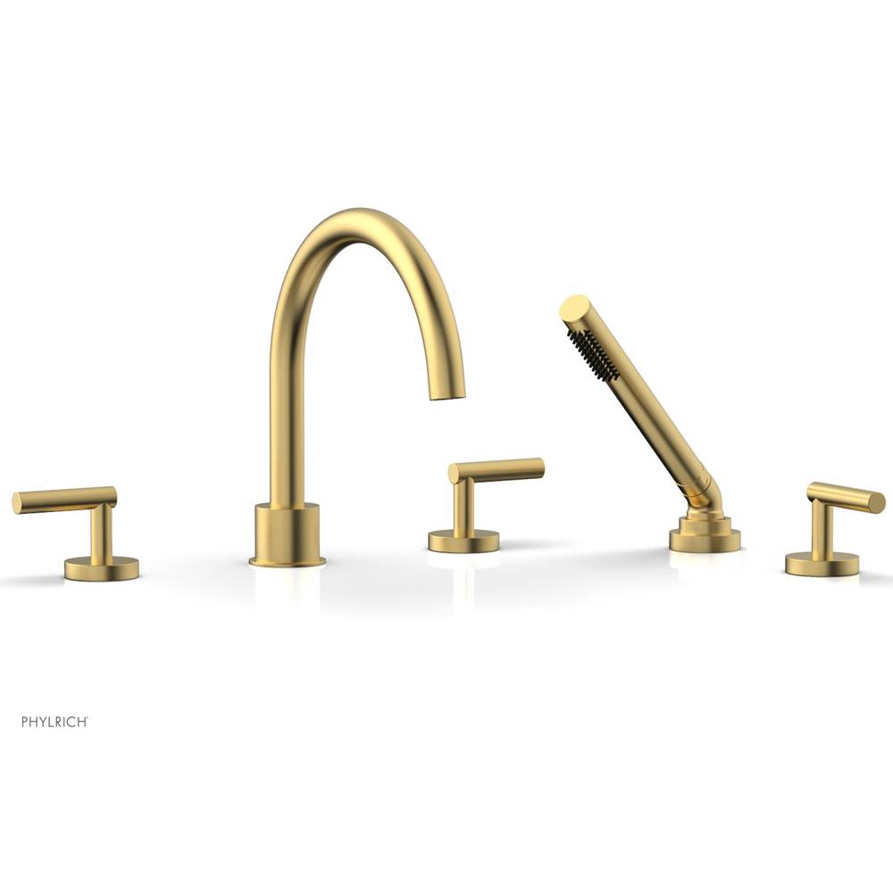 Phylrich - Deck Tub Set W H/Shwr Lever Handle - Burnished Gold