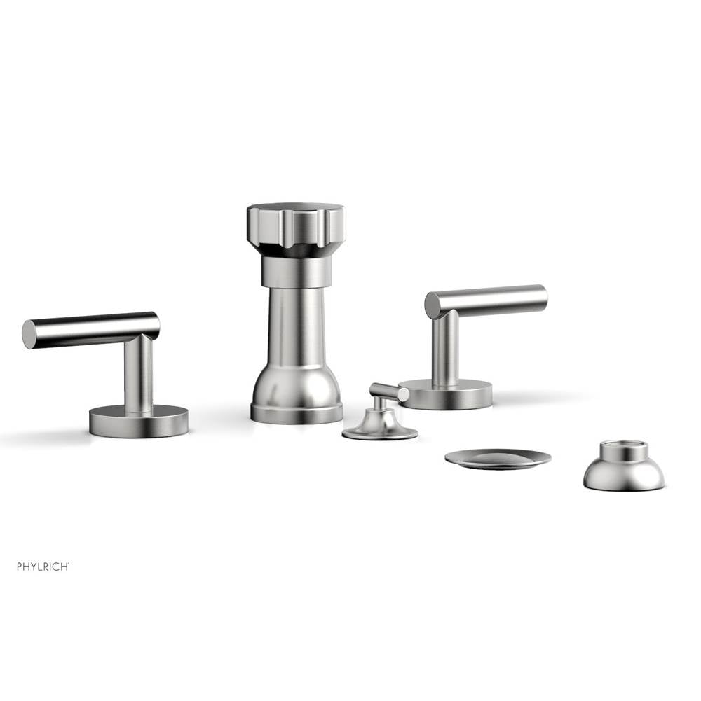 Phylrich - Four Hole Bidet Set Lever Handle - Satin chrome