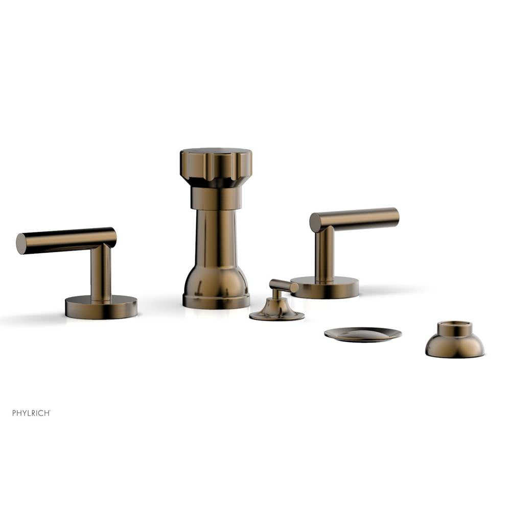 Phylrich - Four Hole Bidet Set Lever Handle - Antique Brass