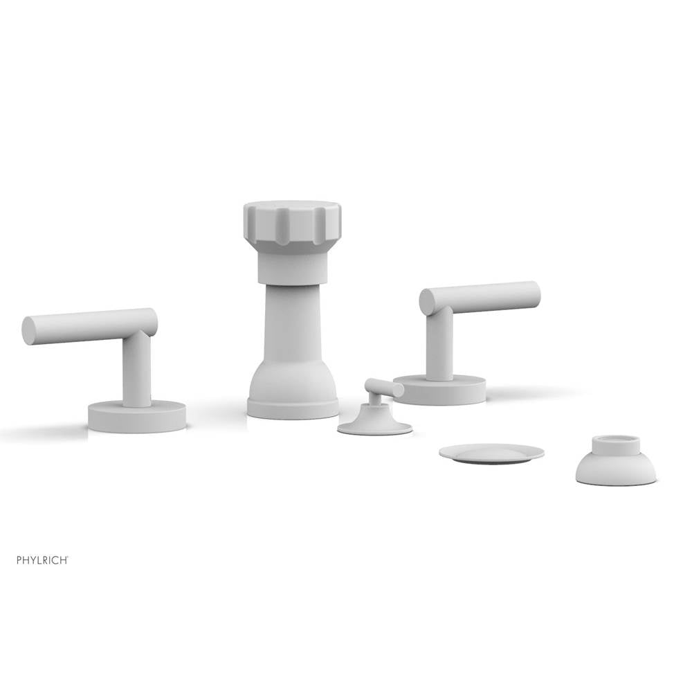 Phylrich - Four Hole Bidet Set Lever Handle - Satin White