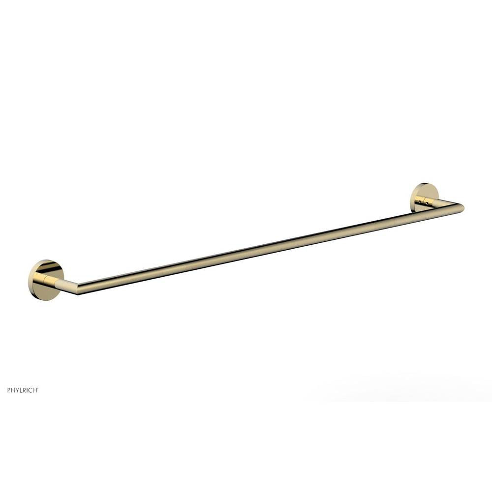 Phylrich - Towel Bar 30'' - Polished Brass Uncoated