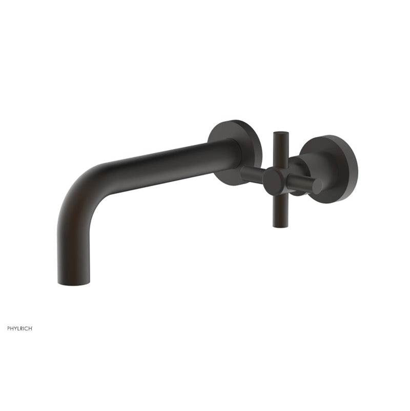 Phylrich - Basic Single Handle Wall Lavatory Set - Cross Handle - Oil Rubbed Bronze