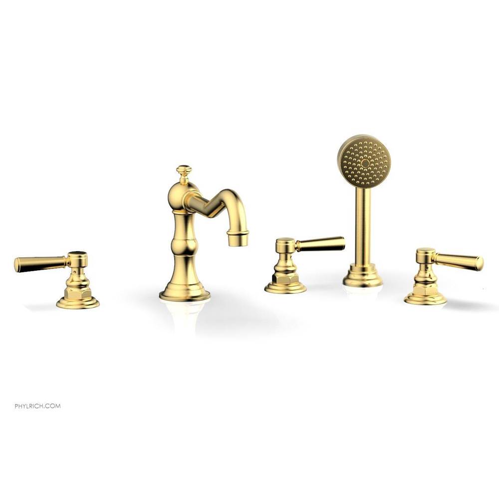 Phylrich - Deck Tub Set W/ Hs - Satin Gold