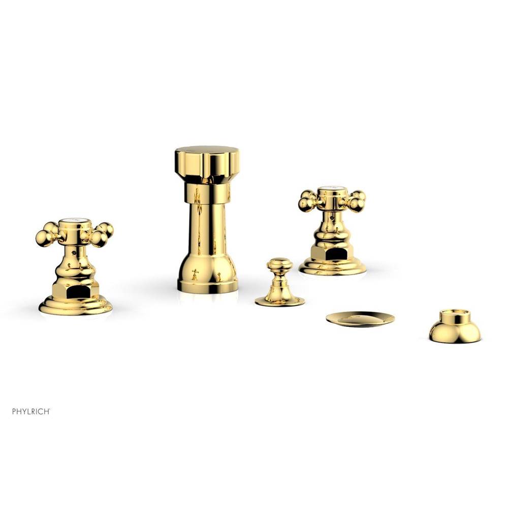 Phylrich - Four Hole Bidet Set - Polished Gold