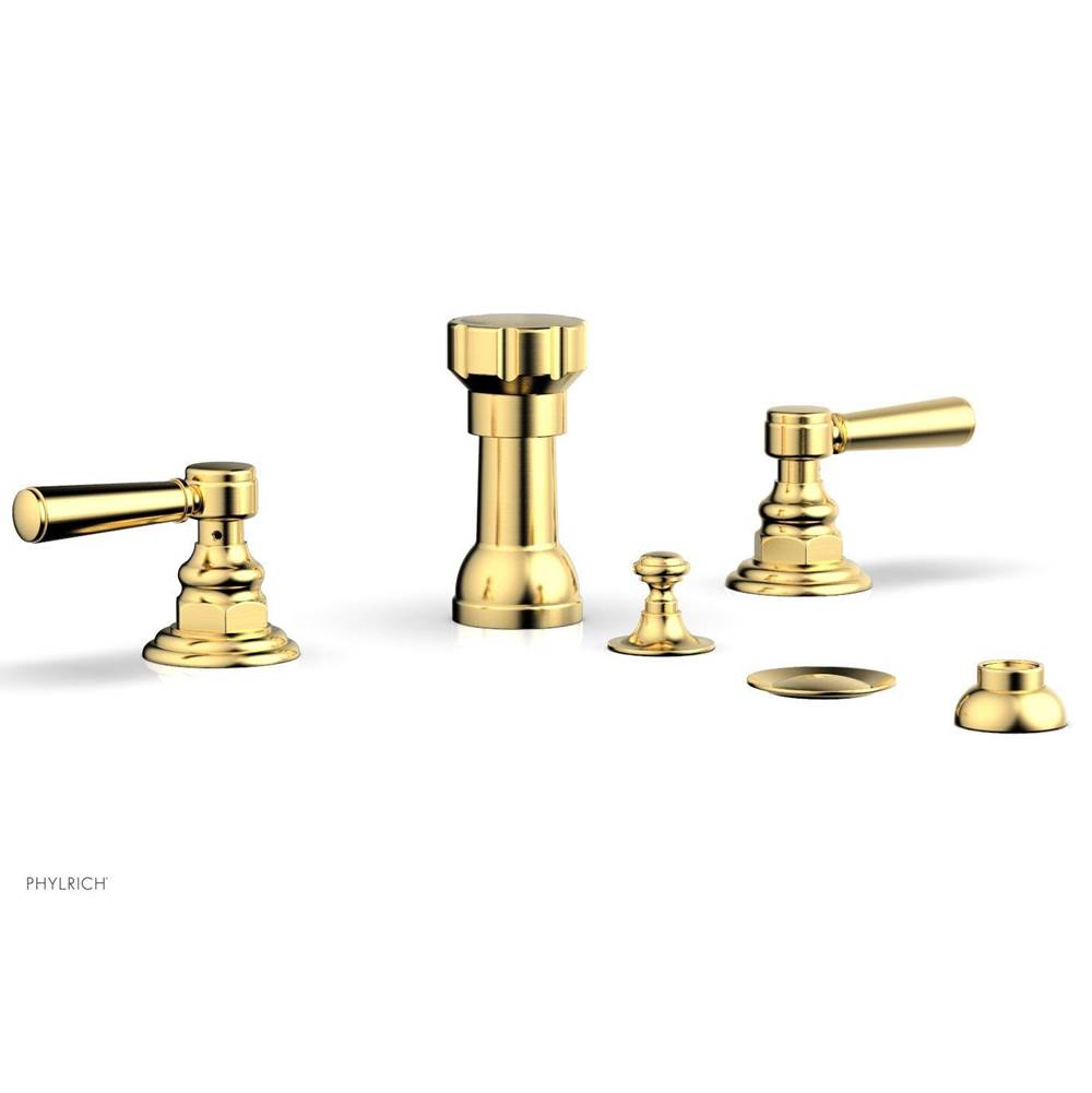Phylrich - Four Hole Bidet Set - Satin Gold