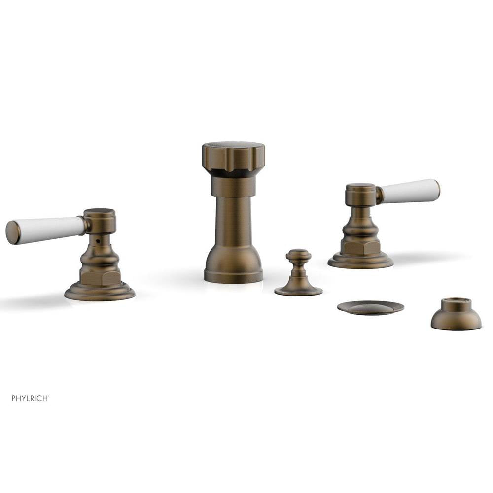 Phylrich - Four Hole Bidet Set - Old English Brass