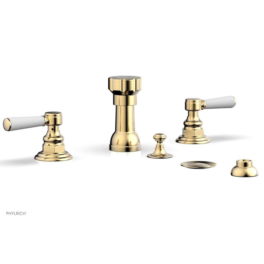 Phylrich - Four Hole Bidet Set - Satin Brass