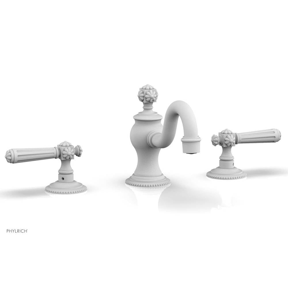 Phylrich - MARVELLE Widespread Faucet lever Handles 162-02 - Satin White
