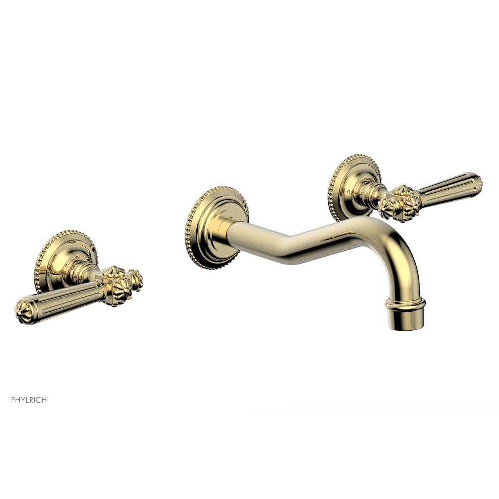 Phylrich - MARVELLE Wall Lavatory Set 162-12 - Polished Brass Uncoated
