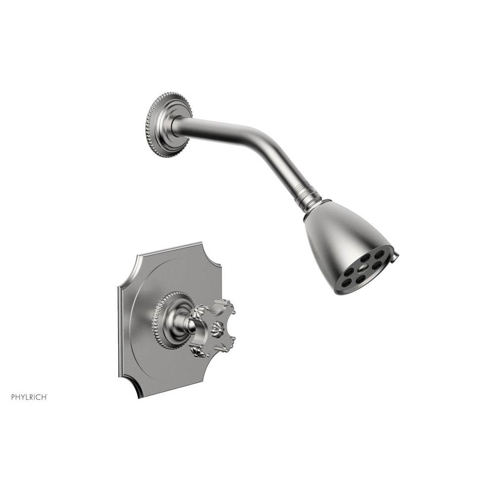 Phylrich - MARVELLE Pressure Balance Shower Set - Cross Handle 162-21 - Satin chrome