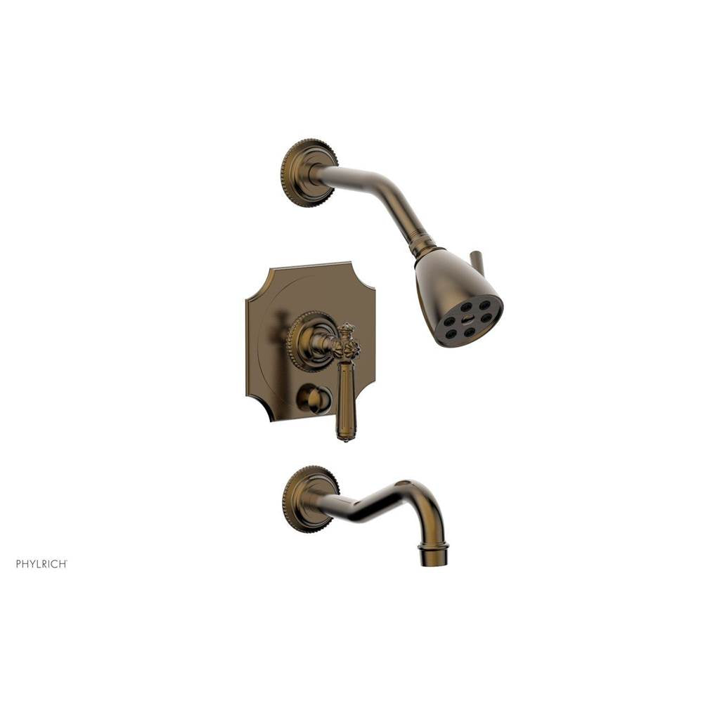 Phylrich - MARVELLE Pressure Balance Tub and Shower Set - Lever Handle 162-27 - Antique Brass