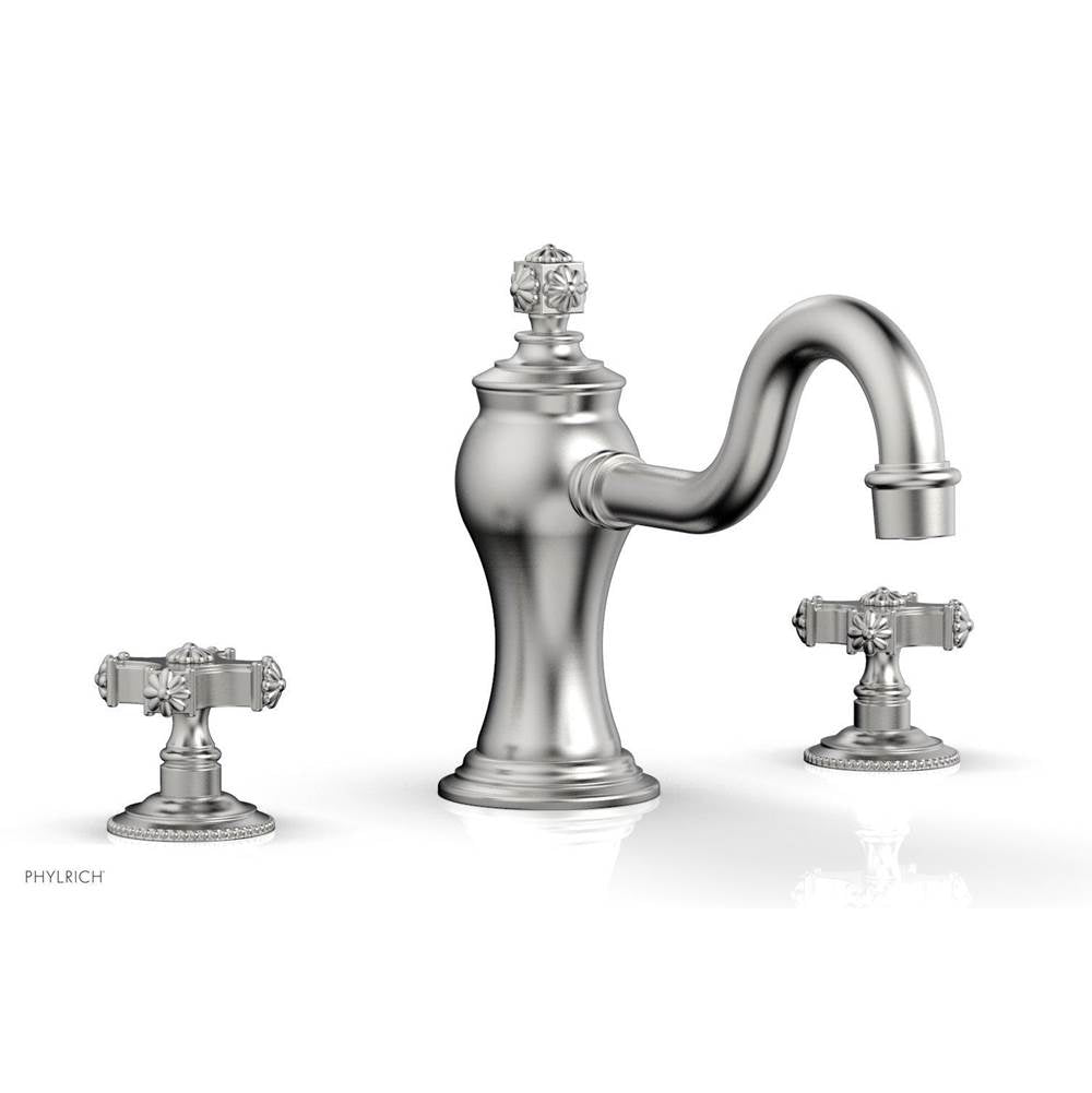 Phylrich - MARVELLE Deck Tub Set - Cross Handles 162-40 - Satin chrome