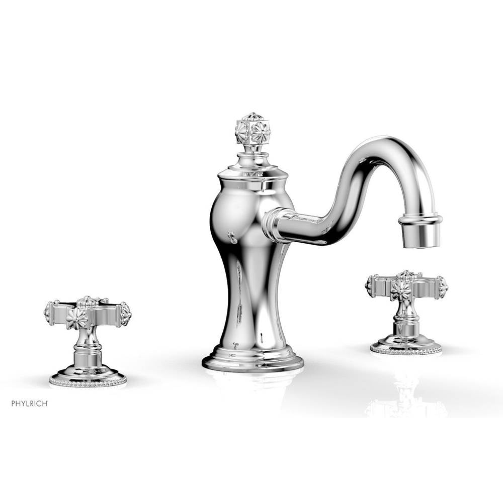 Phylrich - MARVELLE Deck Tub Set - Cross Handles 162-40 - Satin Brass