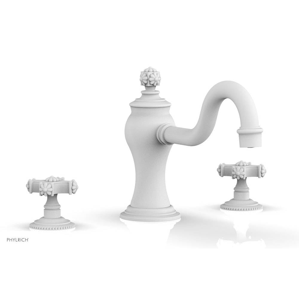 Phylrich - MARVELLE Deck Tub Set - Cross Handles 162-40 - Satin White