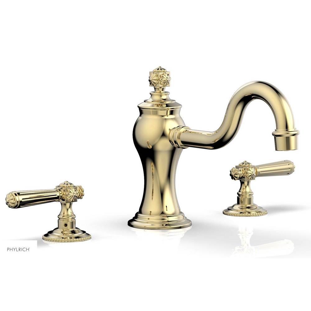 Phylrich - MARVELLE Deck Tub Set - Lever Handles 162-41 - Polished Brass Uncoated