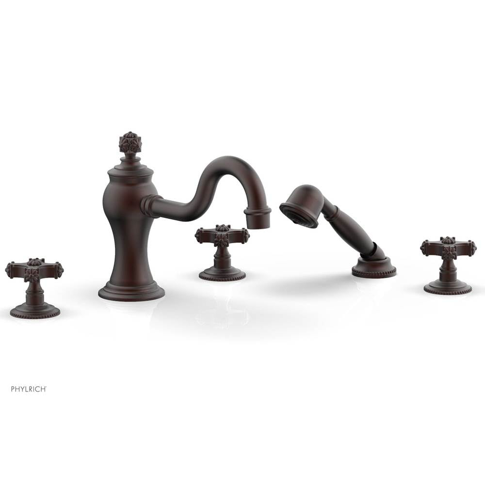 Phylrich - Deck Tub W Hand Shwr - Weathered Copper