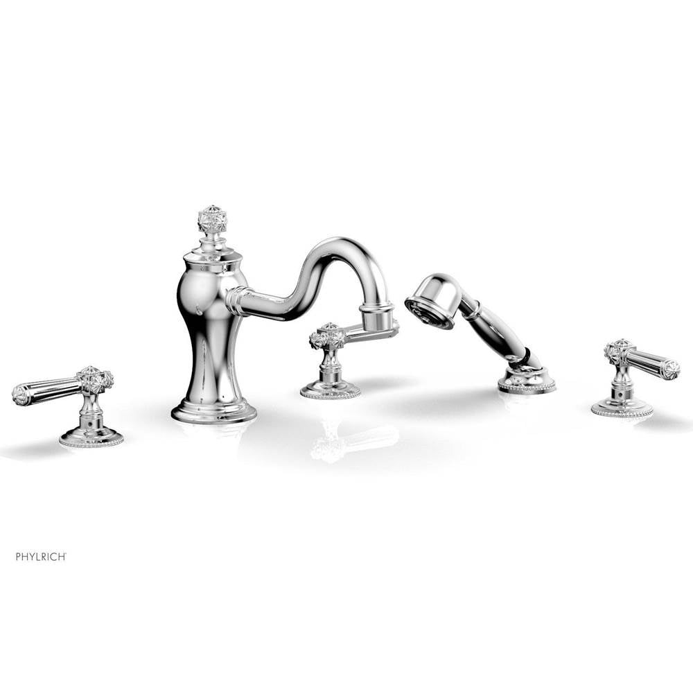 Phylrich - MARVELLE Deck Tub Set with Hand Shower - Lever Handles 162-49 - Polished Chrome