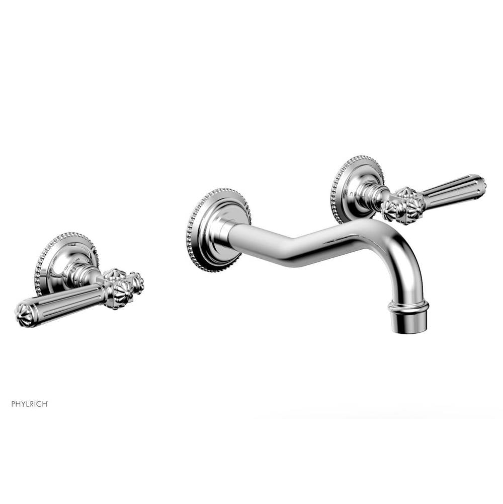 Phylrich - MARVELLE Wall Tub Set - Lever Handles 162-57 - Satin Brass