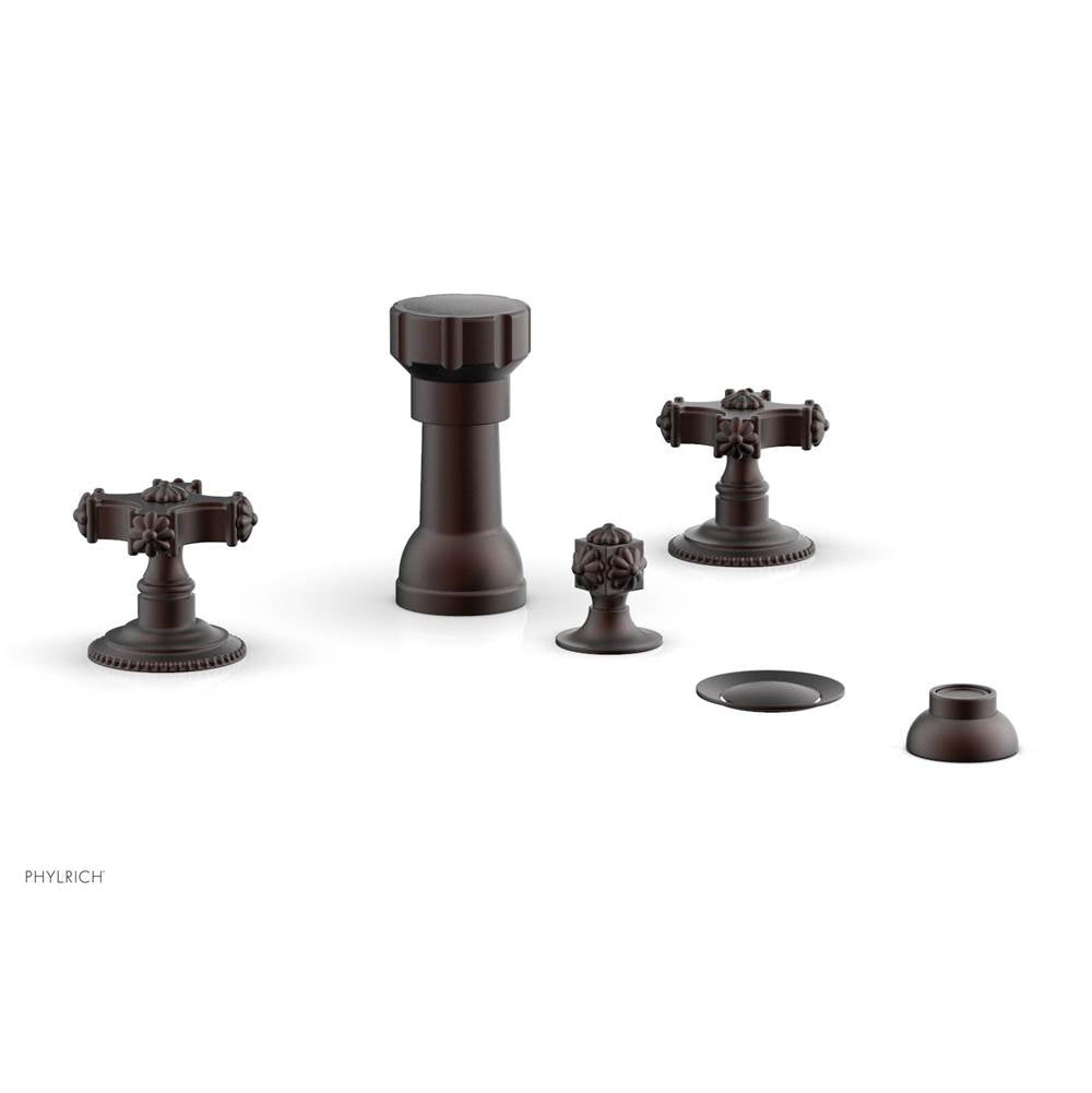 Phylrich - Four Hole Bidet Set - Weathered Copper