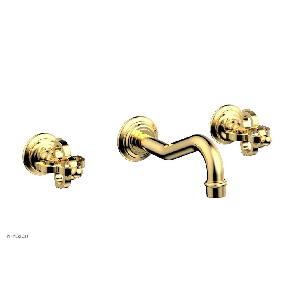 Phylrich - COURONNE Wall Lavatory Set 163-11 - Polished Gold