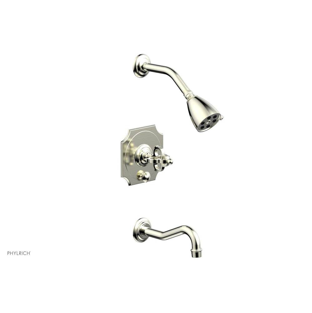 Phylrich - COURONNE Pressure Balance Tub and Shower Set 163-26 - Satin Nickel