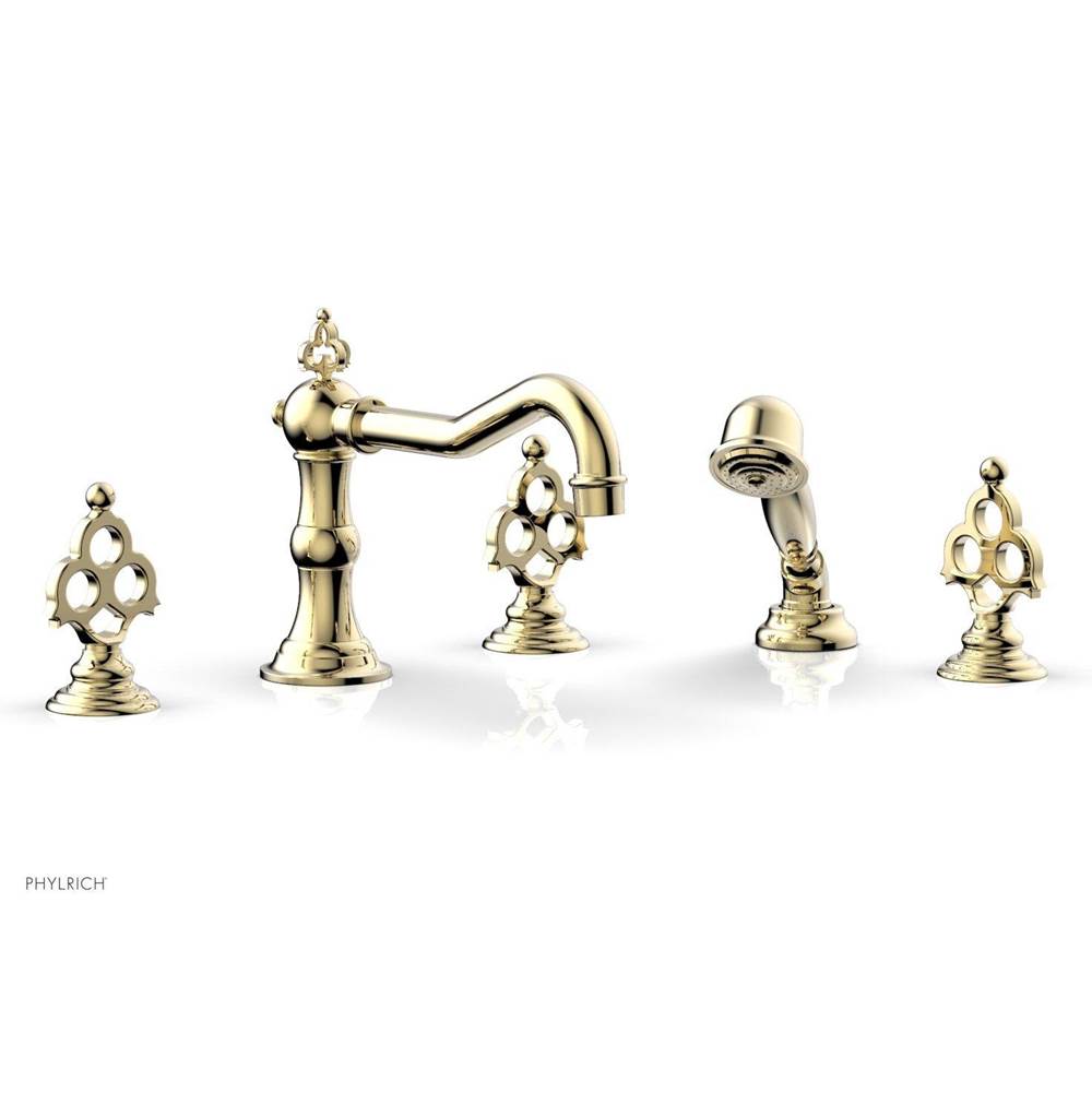 Phylrich - MAISON Deck Tub Set with Hand Shower 164-48 - Old English Brass
