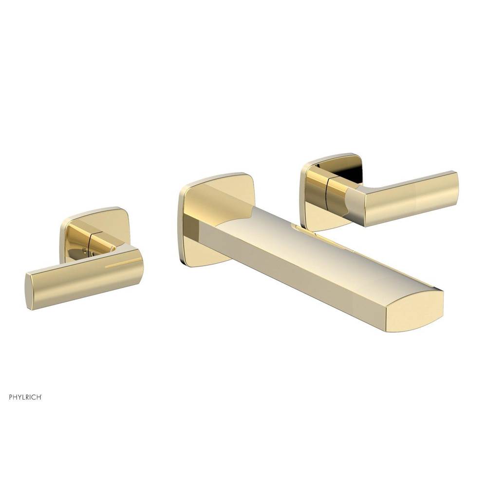 Phylrich - Wall Lav Faucet Radi, Lever Handles - Polished Brass Uncoated