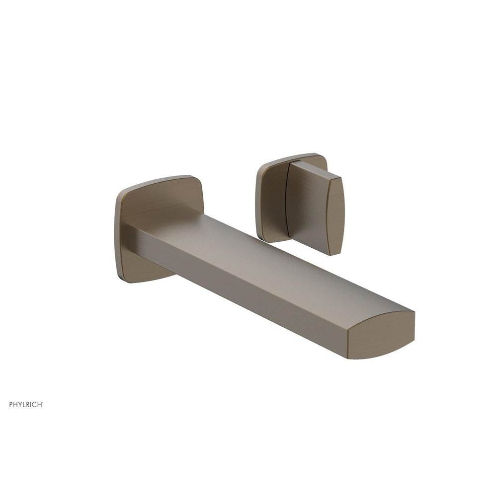 Phylrich - RADI Single Handle Wall Lavatory Set - Blade Handles 181-15 - Old English Brass