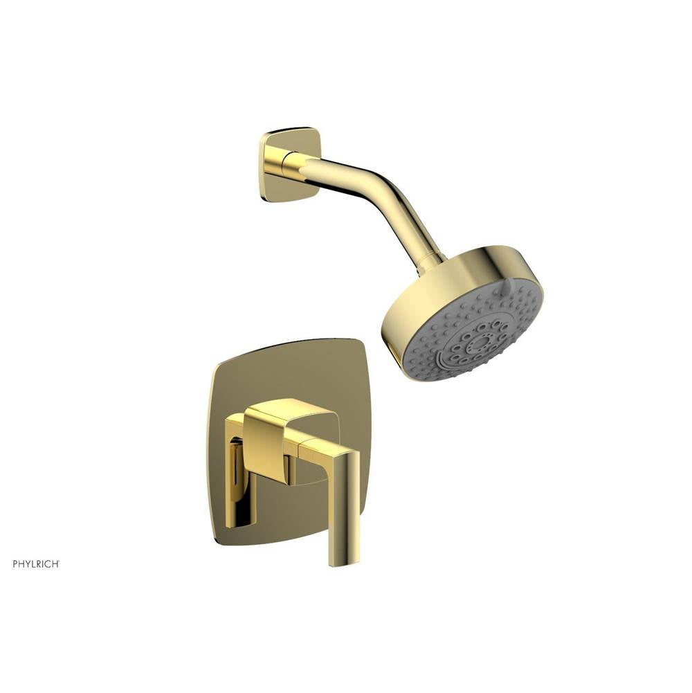 Phylrich - Pb Shwr Kit Radi, Lever Handle - Polished Brass