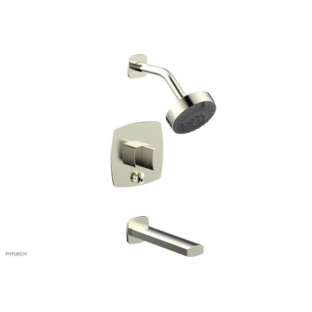Phylrich - Pb Tub & Shwr Kit Radi, Blade Handle - Polished Brass